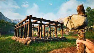NEW GAME - GREAT WALL BUILDING SIMULATOR - First Person Survival Village Build Great Wall of China