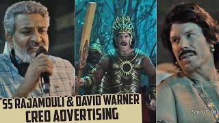 David Warner & SS Rajamouli latest CRED Ad | IPL | Mana TeluguCult