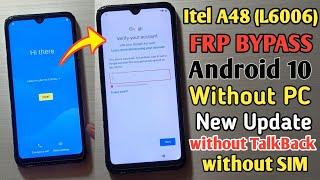 itel A48 (L6006) Frp Bypass Android 9/10 2024 | itel A48 Google Account Unlock Without Pc