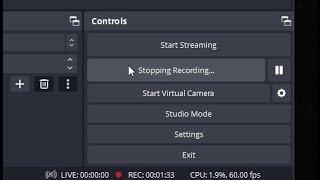 OBS Stopping Recording... Screen Stuck Problem Fixed - No Corrupted Video File Guaranteed