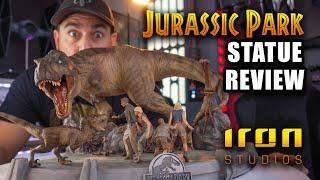 Iron Studios Jurassic Park Final Scene Statue Review!