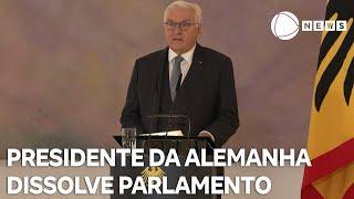 Presidente da Alemanha dissolve parlamento e convoca novas eleições