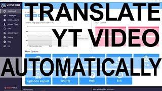 Vidscribe review - translate your Youtube videos automatically