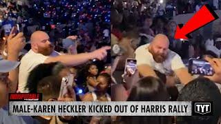 WATCH: Bigoted Heckler Gets Tossed Out Of Harris Rally