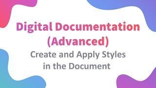 Class 10 IT | Digital Documentation (Advanced) | Code 402 | Unit 1 | Create and Apply Styles