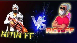 Nitin FF vs riot ff  custom 1vs2  challenge match free fire max video #freefire #riotff #nitinff