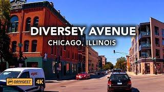 Diversey Parkway | Chicago | Drivetour | 4K | Drivgest