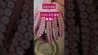 #문어숙회  #피문어 #고성문어