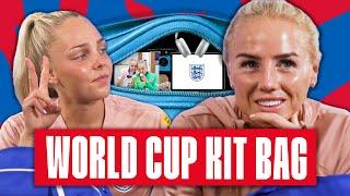 Ellie Roebuck & Alex Greenwood Reveal Their World Cup Kit Bag Essentials | Kit Bag 