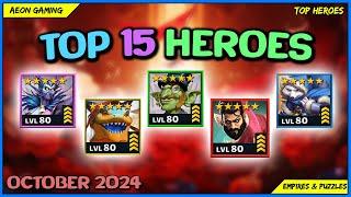 ⭐Best Heroes List in October 2024 - Empires & Puzzles |TOP HEROES|