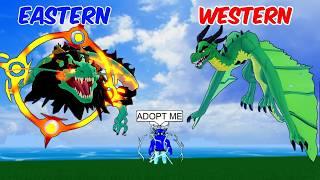 Adopted by EASTERN vs WESTERN Dragon Family.. (Blox Fruits)