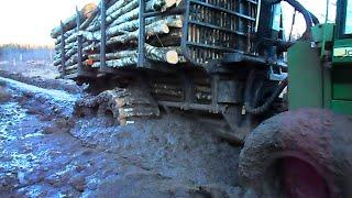 John Deere 1110D in mud, extreme conditions