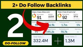 Heavy Traffic (2+ Do Follow) Backlinks | 90+ DA | High Quality Backlinks Lists