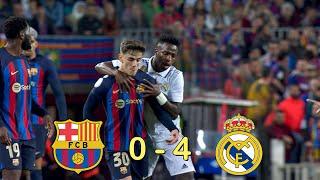 FC Barcelona vs Real Madrid (0-4) 2022/23 (CDR) Semi Final FULL Match 1080i