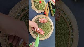 DIY Mehndi platter | mehndi thali decoration ideas #shorts #youtubeshorts #mehndi #mehndidesign