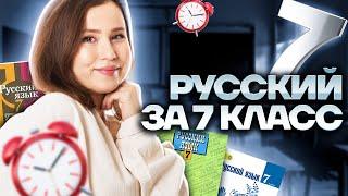 ВЕСЬ русский язык за 7 класс за 30 МИНУТ | Умскул | ОГЭ по русскому | ОГЭ 2023 | Настя Гласная