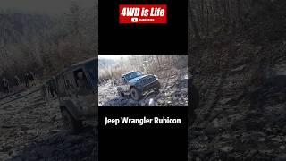 Jeep wrangler rubicon on 35s rocky hill climb offroad #offroad #jeepwrangler #wranglerrubicon