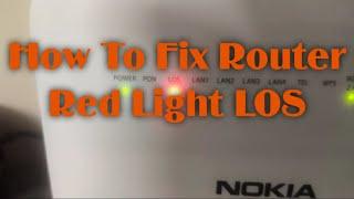 How to Fix Router Red Light LOS | LOS problem in Router | How to fix red light on WiFi router |