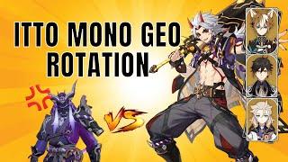 SMOOTHEST ITTO MONO GEO ROTATION YOU WILL EVER SEE! - C0 Itto Gorou Albedo Zhongli