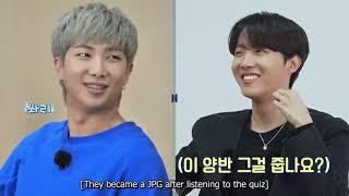 (Eng sub) Run BTS! episode 136 entertainment quiz part 1