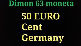 Обзор монеты Германии 50 евроцентов 2002 года !!!