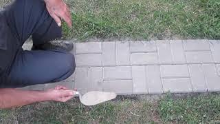 Brick paving with no curb