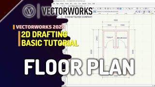 Vectorworks 2022 Basic Floor Plan Tutorial For Beginner