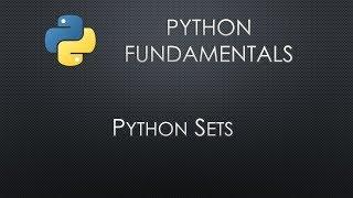 Python Fundamentals: Python Sets