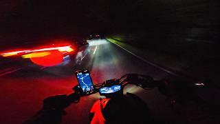 LIKE A GHOST IN THE NIGHT.  | YAMAHA MT-07 AKRAPOVIC + QUICKSHIFTER [4K]