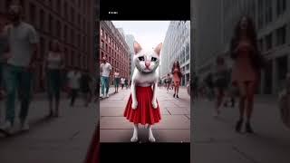 The cat girl who was affected by the ugly shape became beautiful ️ #viral #cat #shorts #status