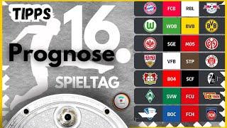 16. Spieltag Vorschau – Prognosen und Ergebnisse voraus!