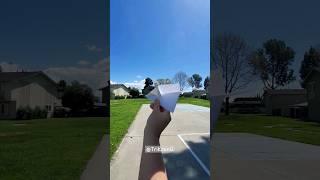 Long distance paper airplane - 200 Feet of awesomeness. Subscribe to #TriKdanG for more