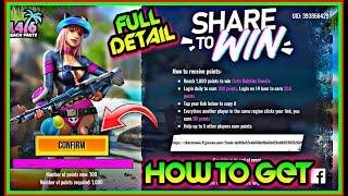 HOW TO GET FREE CUTIE BUBBLE BUNDLE || SHARE TO WIN NEW EVENT FULL DETAIL || FREE FIRE