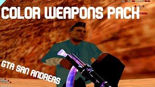 COLOR WEAPONS PACK para GTA SAN ANDREAS SAMP MTA ANDROID