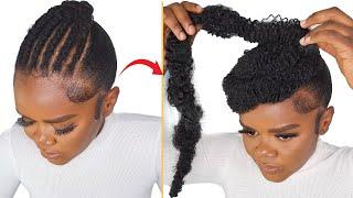 Gorgeous DIY Hairstyle/ Creative Protective Style To Try!!