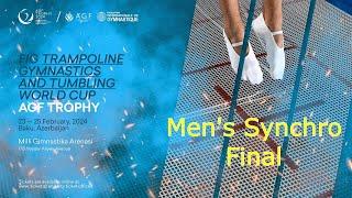 Trampoline World Cup Baku 2024. Men's Syncro Final