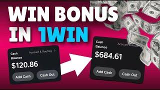 EASY 500$ WITH PHONE | How to withdraw 1WIN bonus