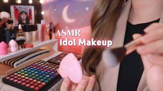 ASMR K-pop Idol Makeup Studio (Roleplay, Layered Sounds)