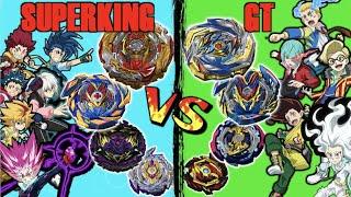 ALL SUPERKING BEYBLADES vs ALL GT BEYBLADES