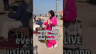 She dances to Street Musician in Egypt #busker #livemusic #looper #busking #creedence