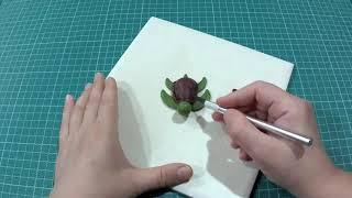 Sea Turtle | How to make a sea turtle | Clay art- Vicky25Crafts