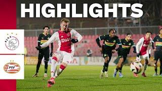 Hattrick Rijkhoff  | Highlights Jong Ajax - Jong PSV | Keuken Kampioen Divisie