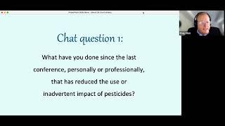 16th Annual Pesticides & the Chesapeake Bay Watershed Project Conference: Session 1