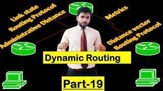 Dynamic Routing Explained in easy language | PART-19 |Metrics|Administrative Distance|hop count