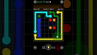 Flow Free | Classic Pack | 8x8 | Level 12 Gameplay