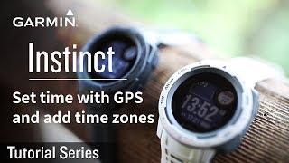 Tutorial - Instinct: Set time with GPS and add time zones