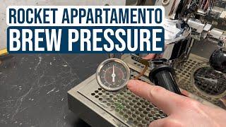 Rocket Espresso Appartamento: Adjusting Brew Pressure