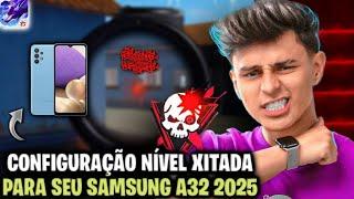 MELHOR SENSI + DPI GALAXY A32 NOVA ATUALIZAÇÃO FREE FIRE 2025