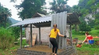 Time Lapse: Build Wooden Log Cabin Alone from Start to Finish | Cabin Construction Ep.3