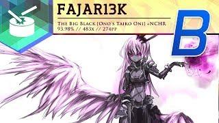 「 osu!taiko」fajar13K | The Quick Brown Fox - The Big Black [Ono's Taiko Oni] +NCHR